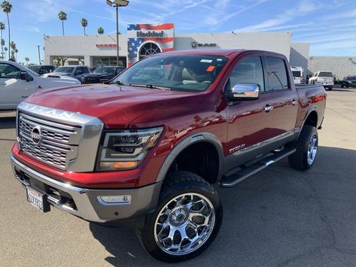 Cardinal Red Metallic 2023 Nissan Titan Platinum Reserve