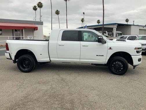 Bright White Clearcoat 2026 RAM 3500 Laramie Mega Cab 4x4 6'4' Box