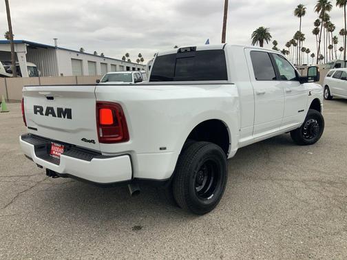 Bright White Clearcoat 2026 RAM 3500 Laramie Mega Cab 4x4 6'4' Box