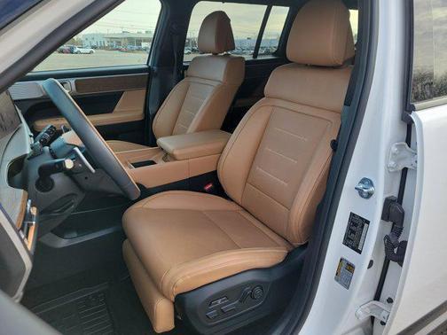 Serenity White 2026 Hyundai SANTA FE HEV Calligraphy