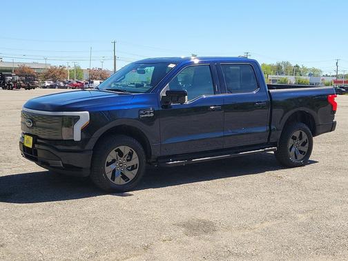 Antimatter Blue Metallic 2023 Ford F-150 Lightning Pro
