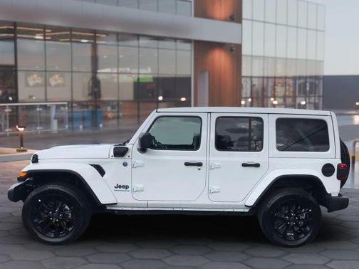 White 2025 Jeep Wrangler 4xe Sahara