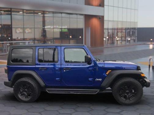 Blue 2018 Jeep Wrangler Unlimited Sport S