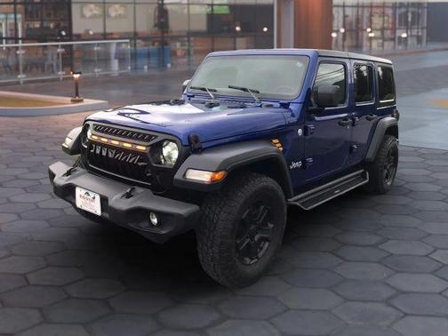 Blue 2018 Jeep Wrangler Unlimited Sport S
