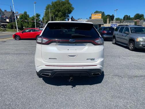 White Platinum Metallic Tri-Coat 2015 Ford Edge Sport