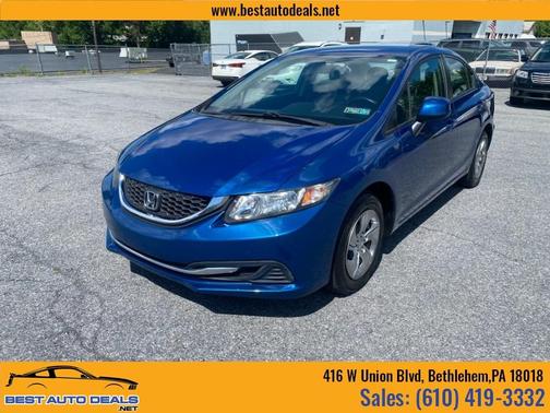 Dyno Blue Pearl 2013 Honda Civic LX