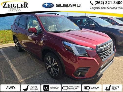 Crimson Red Pearl 2023 Subaru Forester Limited
