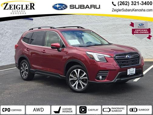 Crimson Red Pearl 2023 Subaru Forester Limited