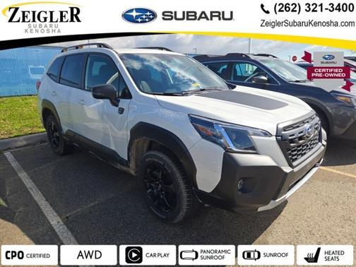 Crystal White Pearl 2024 Subaru Forester Wilderness
