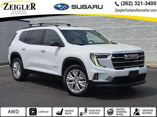Summit White 2025 GMC Acadia AWD Elevation