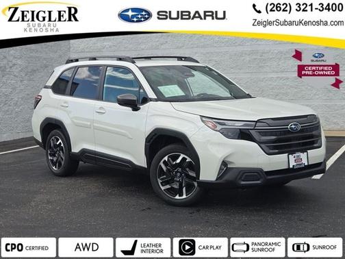 Crystal White Pearl 2026 Subaru Forester Limited