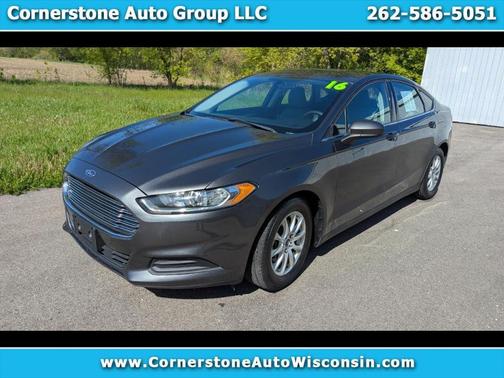 Gray 2016 Ford Fusion S Sedan