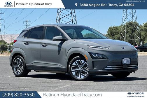 Gray 2023 Hyundai KONA EV Limited