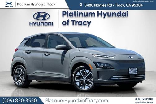 Gray 2023 Hyundai KONA EV Limited