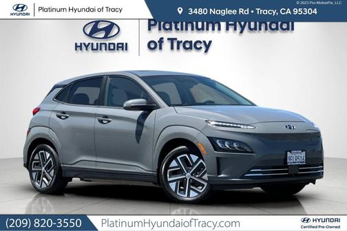Gray 2023 Hyundai KONA EV Limited