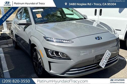 Gray 2023 Hyundai KONA EV Limited