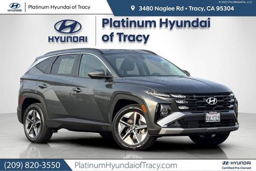 Amazon Gray 2025 Hyundai TUCSON Hybrid SEL Convenience