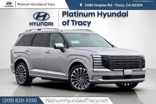 Typhoon Silver Metallic 2026 Hyundai Palisade Hybrid Calligraphy