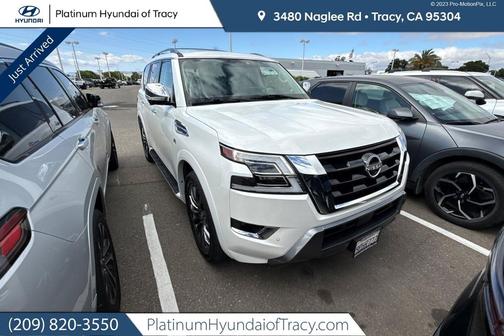 Aspen White TriCoat Pearl 2022 Nissan Armada Platinum 2WD