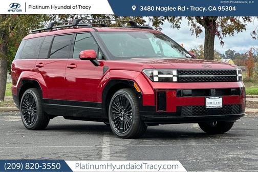 Ultimate Red 2026 Hyundai SANTA FE HEV Calligraphy
