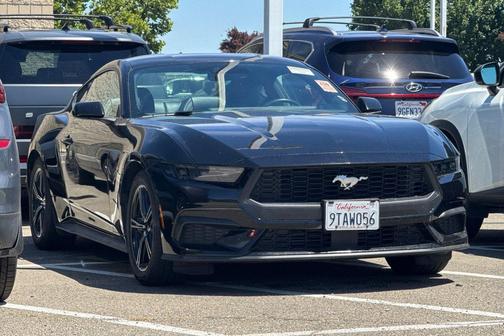 Shadow Black 2025 Ford Mustang EcoBoost Premium