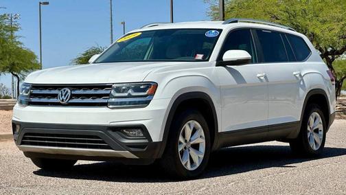 Pure White 2019 Volkswagen Atlas 3.6L SE