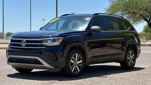 Deep Black Pearl 2021 Volkswagen Atlas 2.0T SE