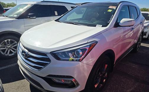 Pearl White 2018 Hyundai Santa Fe Sport 2.0L Turbo Ultimate