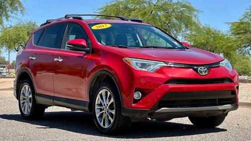 Red 2017 Toyota RAV4 Limited