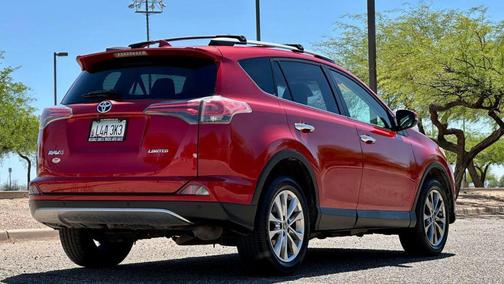 Red 2017 Toyota RAV4 Limited