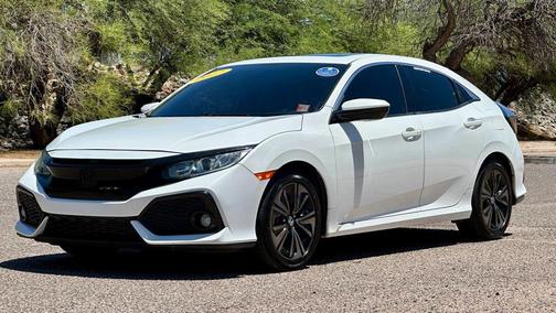 White 2017 Honda Civic EX
