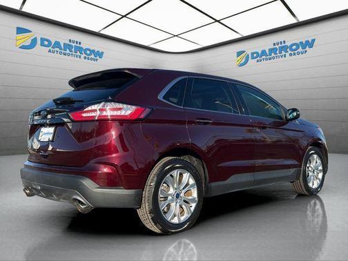 Burgundy 2021 Ford Edge Titanium