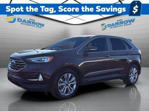 Burgundy 2021 Ford Edge Titanium
