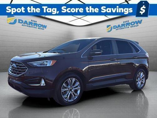 Burgundy 2021 Ford Edge Titanium