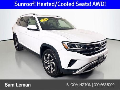 White 2021 Volkswagen Atlas 3.6L SEL Premium