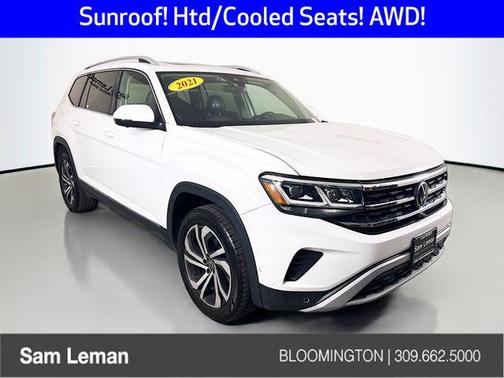 White 2021 Volkswagen Atlas 3.6L SEL Premium