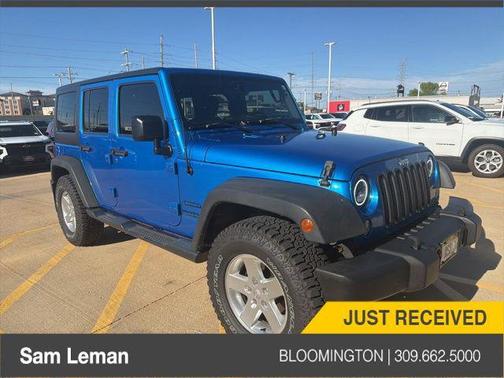 Hydro Blue Pearl Coat 2015 Jeep Wrangler Unlimited Sport