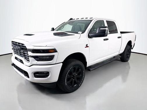 Bright White Clearcoat 2026 RAM 2500 Black Express Crew Cab 4x4 6'4' Box