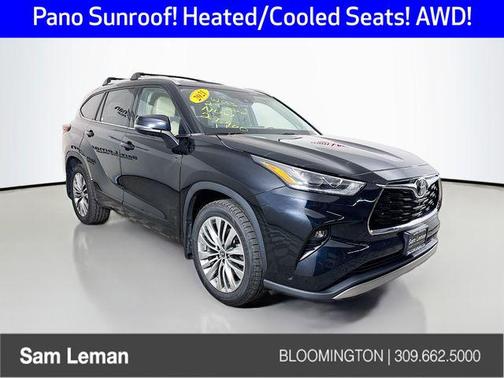 Midnight Black Metallic 2021 Toyota Highlander Platinum