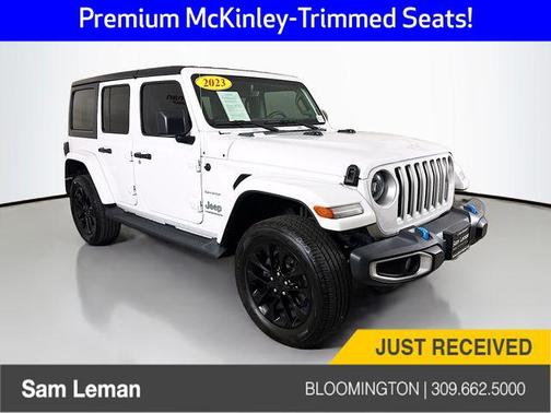 Bright White Clearcoat 2023 Jeep Wrangler 4xe Sahara