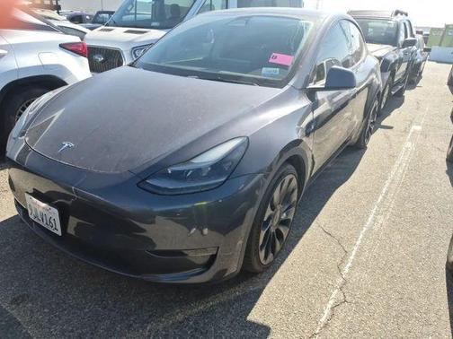 Gray 2023 Tesla Model Y Performance Dual Motor All-Wheel Drive