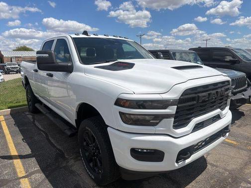 Bright White Clearcoat 2026 RAM 2500 Black Express Crew Cab 4x4 6'4' Box
