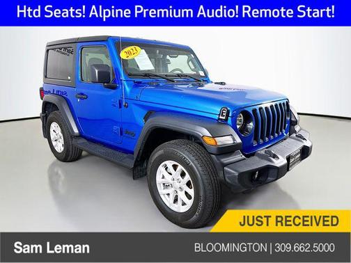 Hydro Blue Pearlcoat 2023 Jeep Wrangler Sport S
