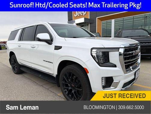 White Frost Tricoat 2023 GMC Yukon XL SLT