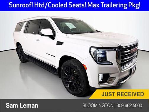 White Frost Tricoat 2023 GMC Yukon XL SLT