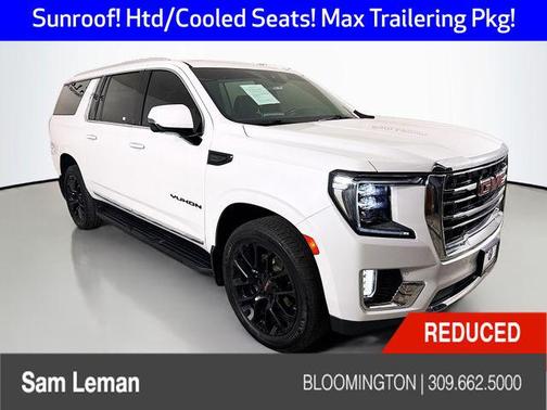 White Frost Tricoat 2023 GMC Yukon XL SLT