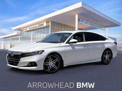 Platinum White Pearl 2021 Honda Accord Touring 2.0T Sedan