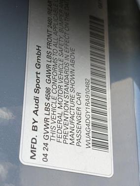 Kemora Gray Metallic 2024 Audi RS 3 TFSI quattro S tronic