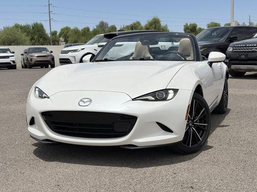 Snowflake White Pearl Mica 2024 Mazda MX-5 Miata Grand Touring