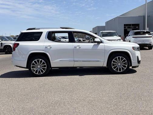 White Frost Tricoat 2023 GMC Acadia Denali